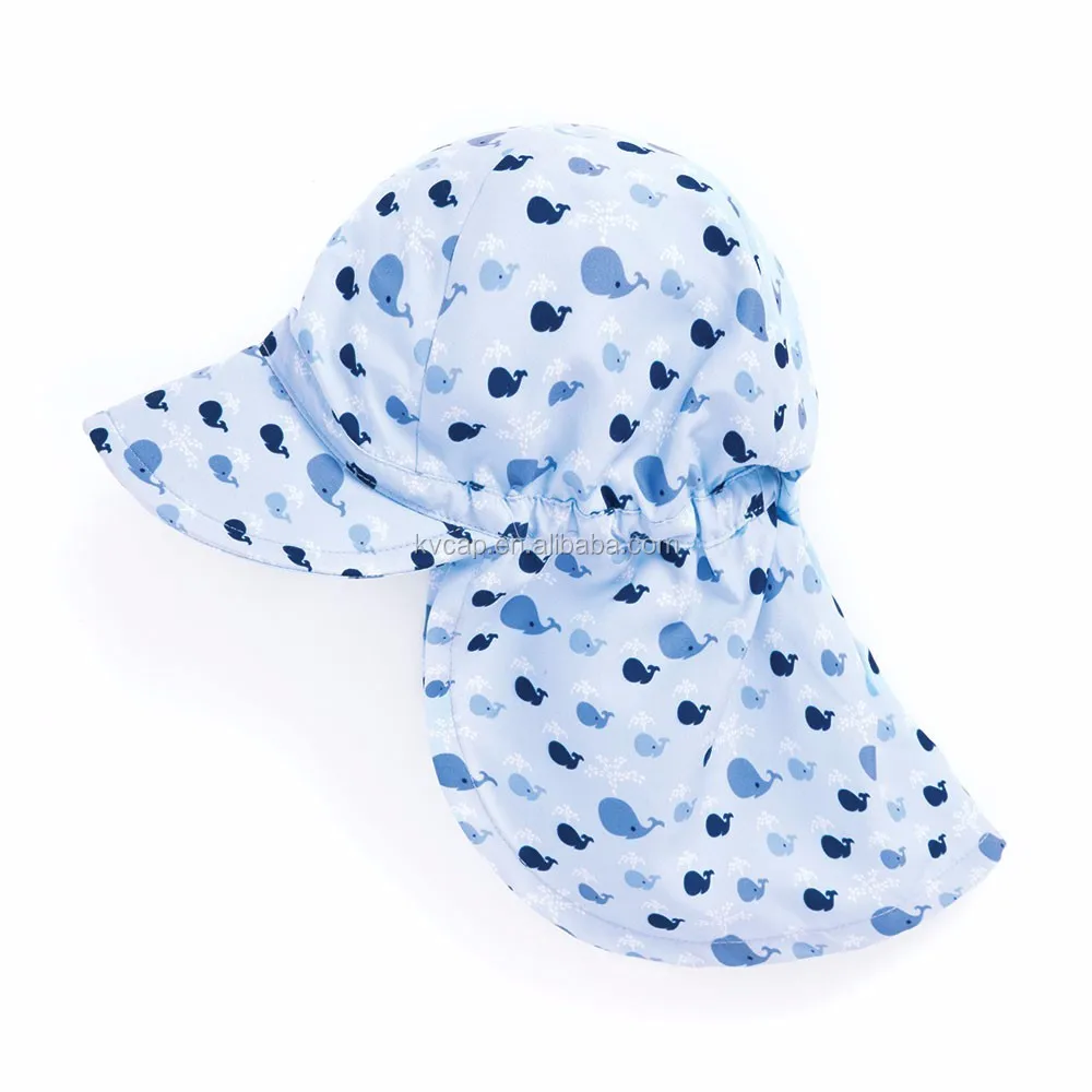 Customized Baby Swim Cap Anti Uv Flower Print Personalized Sunscreen
