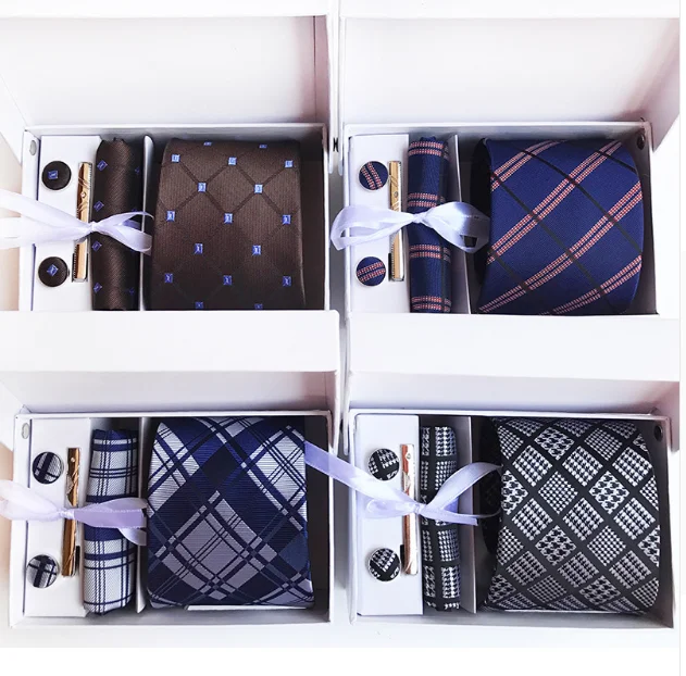 wide tie and cufflinks Gift set for men