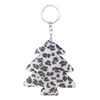 New plush Christmas tree key ring pendant ladies bag car key ornaments factory custom