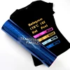 Hologram blue color easyweeding heat transfer vinyl for textiles