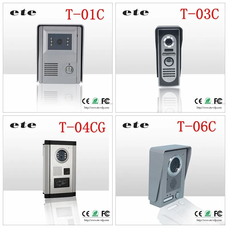 Multi Apartments Video Intercom System Ete 4 3 Tft Lcd Hand Free