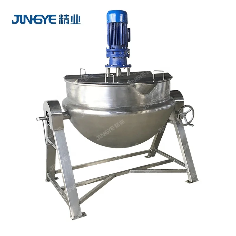 
Best Price Surimi Food Processing Cooking Pot Jacketed Kettle With Stirrer 
