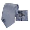 Gray Ties Gravatas Skinny Neck Ties For Men Novelty Hanky Cufflinks Neckties Set