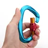 Safety D-Ring Buckle Master Lock steel Climbing Carabiner hook
