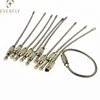 Manufacturer low price 201 SS flexible key chain loop wire rope key ring