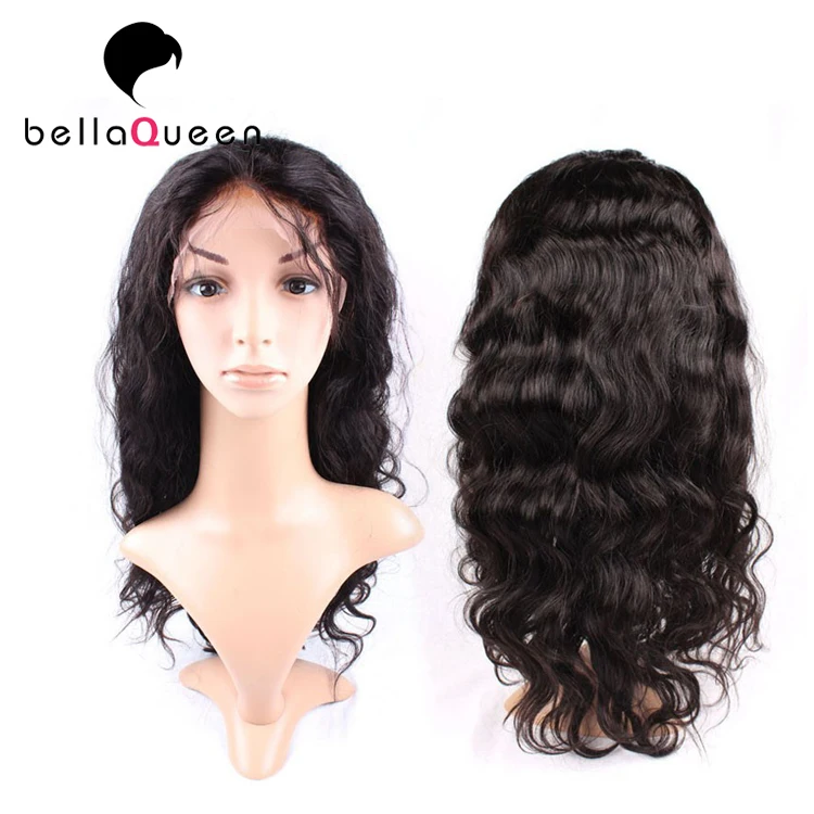 

Virgin remy human hair lace front wig