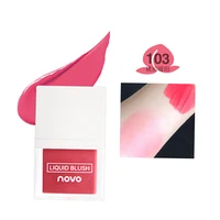 

High quality NOVO 4 color matte liquid rosy blush moisturizing lasting waterproof cream liquid blush