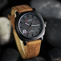 

Cheapest Saudi Arabia wholesaler chinese leather strap curren watches men 8139 China supplier man watch curren wrist watch