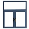 Powder coated black aluminium windows