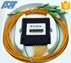 1*8 PLC Splitter FTTH PLC fiber optic splitter PC /FC/ SC /ST /LC /APC connectors
