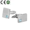 Mens Cufflinks Titanium / Stainless Steel Cufflink Custom Tie Pins and Cufflinks Sets