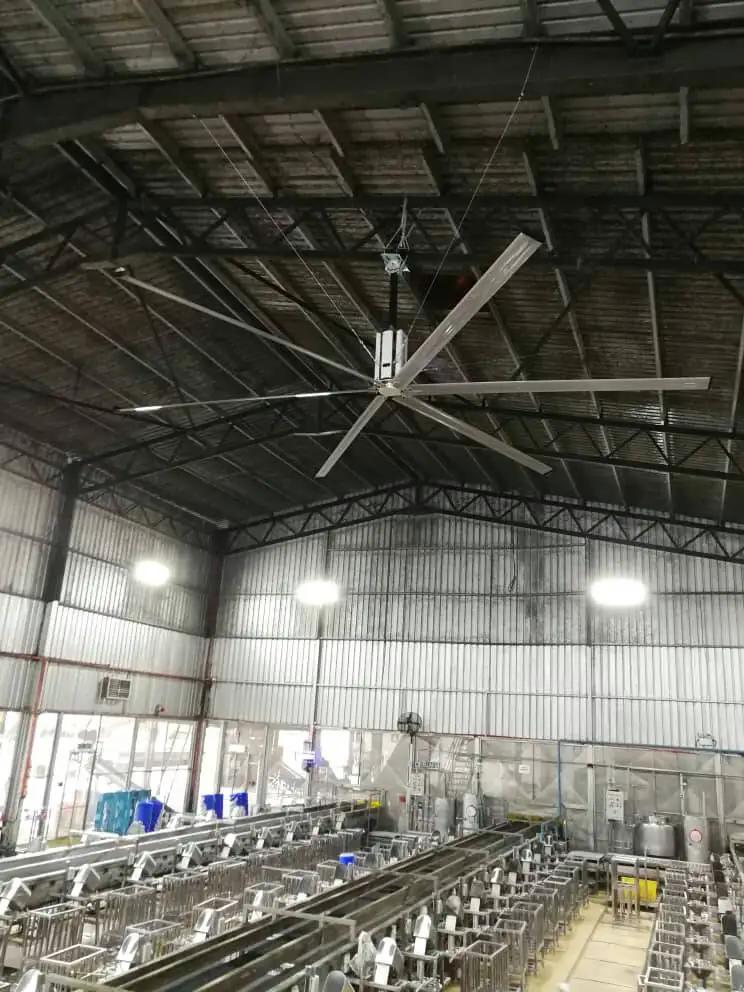 
HVLS 18Ft industrial ventilation giant workshop cooling ceiling fan 