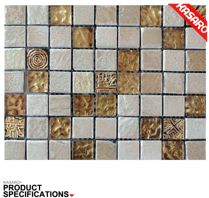 Vintage Stone Mix Glass Mosaic Patterns for Walls, Mosaic Wall Tile, Room Mosaic Tiles