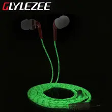 L-BOXYUE Luminous In-Ear Stereo MP3 Music Headset Earphone with Microphone Calling Cellphone Headphone