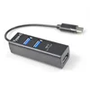 USB 3.1 Type C USB-C Multiple 3 Port Hub with TF Card Reader
