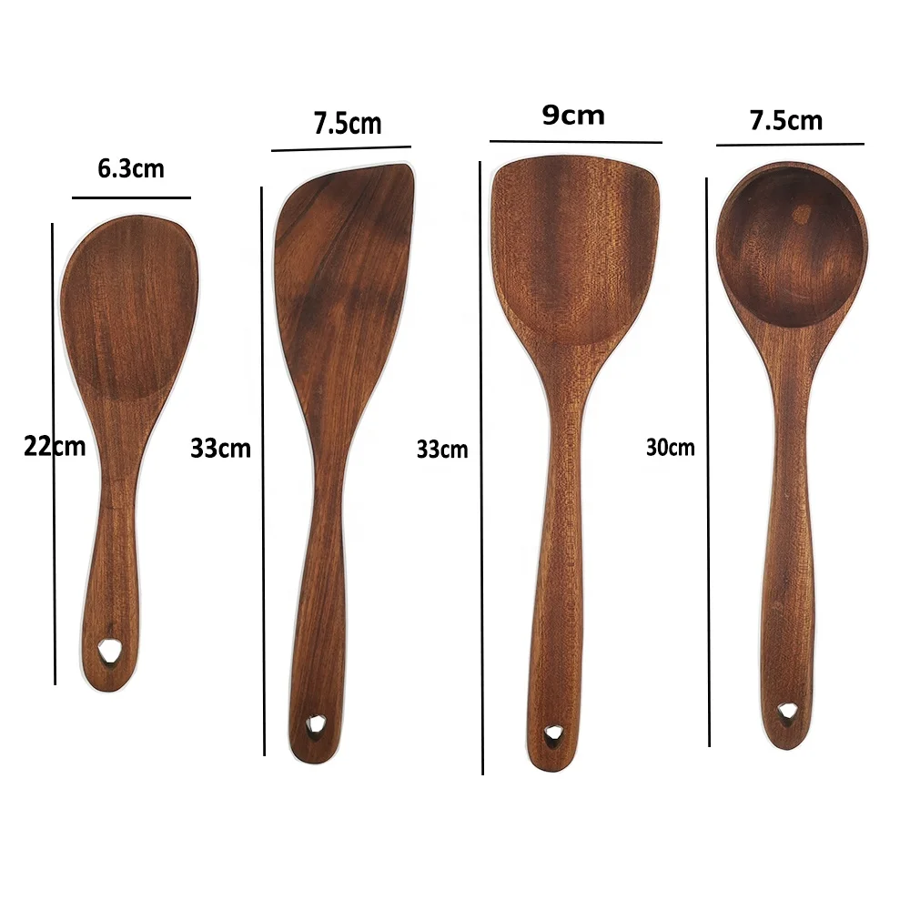 

Top quality to High End user sapele wooden cooking set, Natural wood color