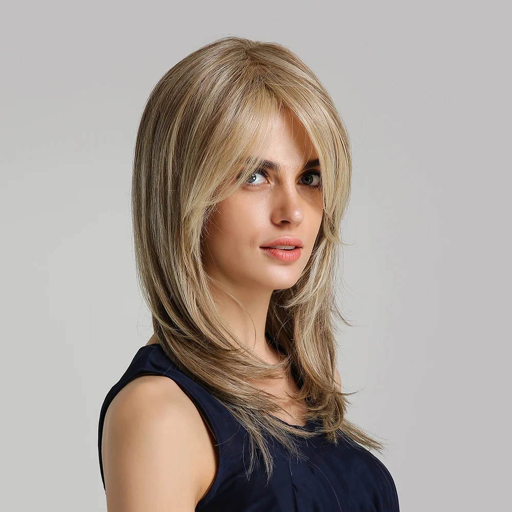 

BVR Blonde Wig Color Synthetic Short Blonde Hair Wigs Cheap Synthetic Hair Wig For Woman