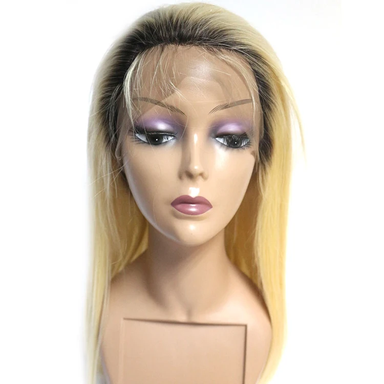 

good quality brazilian straight wig, glueless human hair full lace long blonde human hair wig