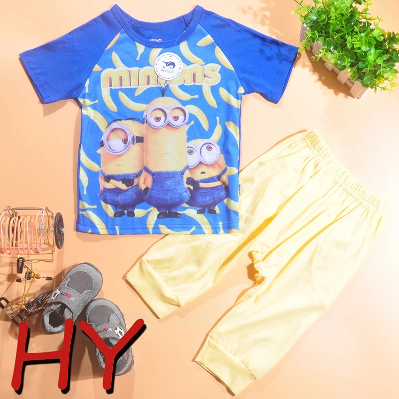 

Wholesale kids pyjamas 100% cotton fashion cartoon boy sleepwear