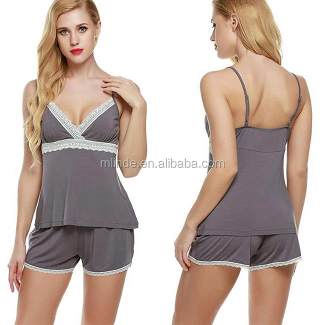 cotton cami and shorts sleepwear