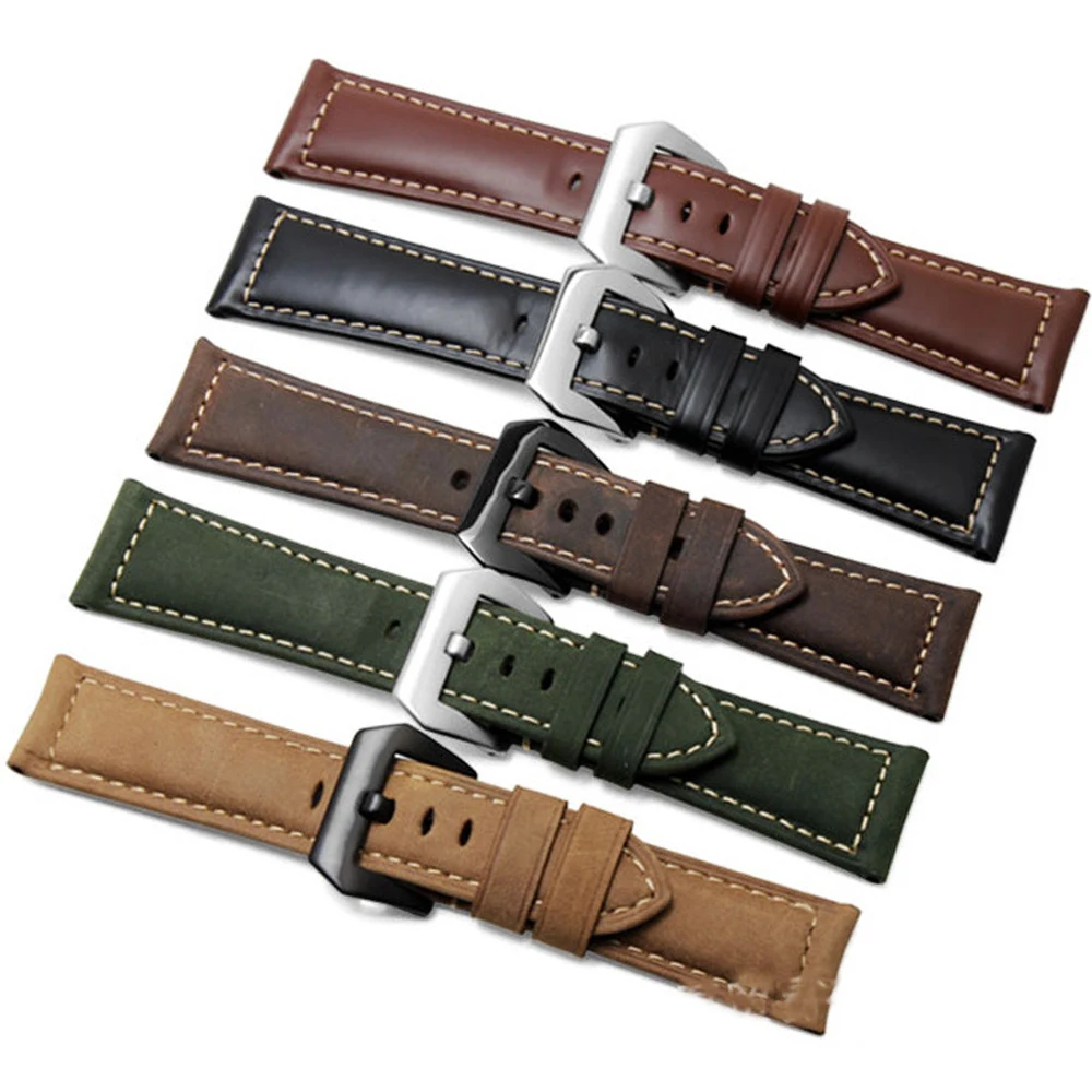 

Fenix 5X Watchband,26mm Quick Release Easy Fit Watch Band Genuine Leather Strap Steel Clasp Wristband for Garmin Fenix 5X/3/3 HR, Multi-color optional or customized
