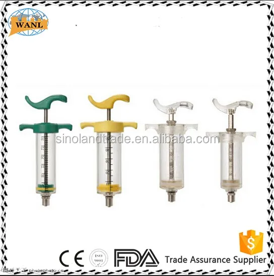 Factory price continous plastic veterinary injection syringe