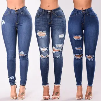 sexy distressed jeans