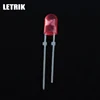 high bright 2mm water clear oval led light color transparent red green blue yellow white pink diffused dip 3mm oval led diode