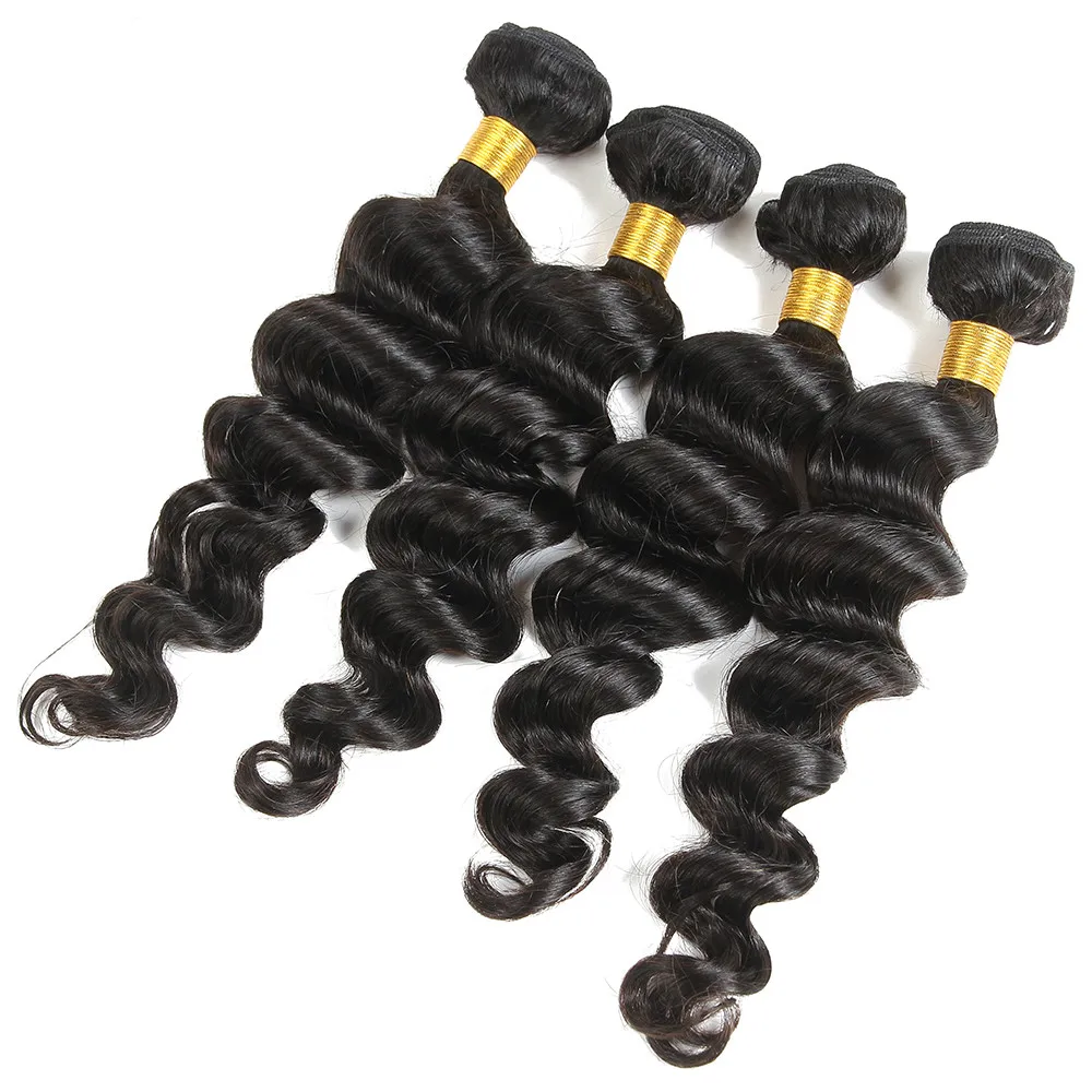 

Wholesale price virgin loose wave tangle free cuticle aligned hair bundles