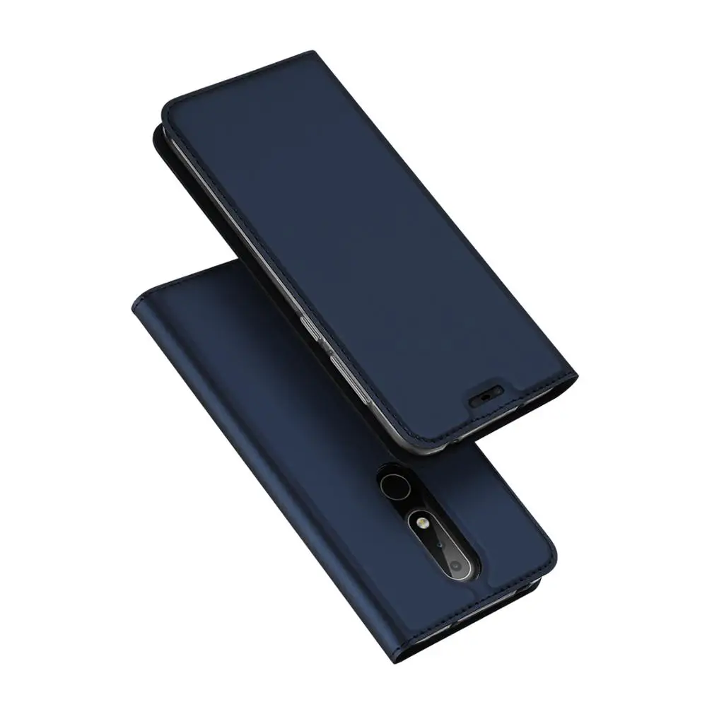 

Dux Ducis PU leather wallet case for Nokia X6 magnetic leather flip cover for Nokia 6.1 PLUS shockproof kickstand case MT-7374