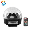 6 colors remote control led magic crystal ball lamp party light with mp3 player