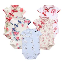 

100Cotton Baby Qipao Romper Infant Tang Suit Baby Cheongsam Chinese Traditional Baby Clothes Qipao Girl