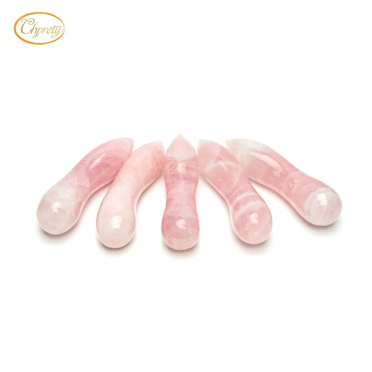 2018 New Arrival Pink Natural Rose Quartz Facial Jade Roller Crystal Guasha Stone Massage Tool