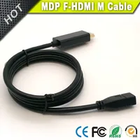 

Customized Golden Mini Displayport female to HDMI male adapter cable in black