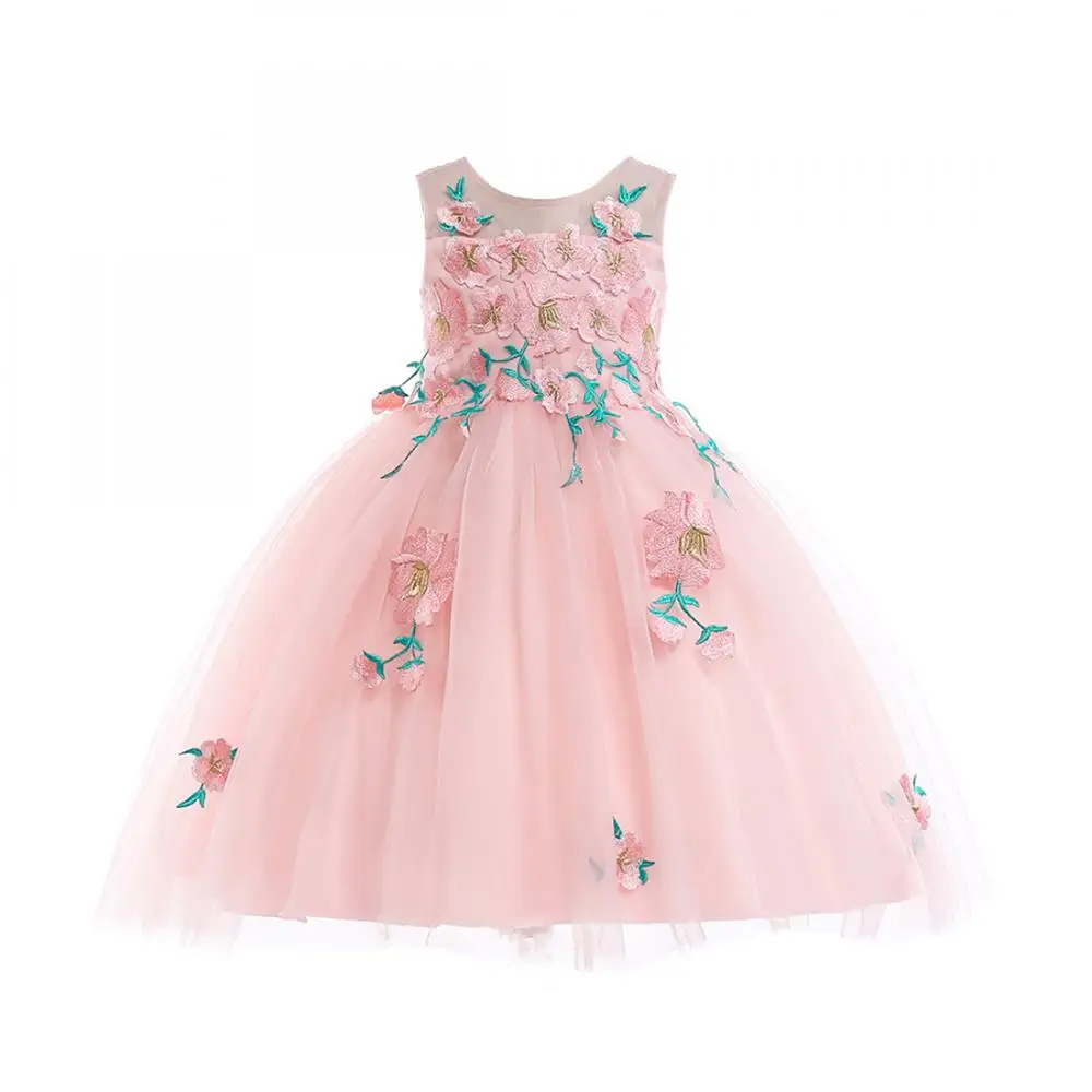 

Lovely Baby Girls Dress Princess Sleeveless Modern Girls Dresses
