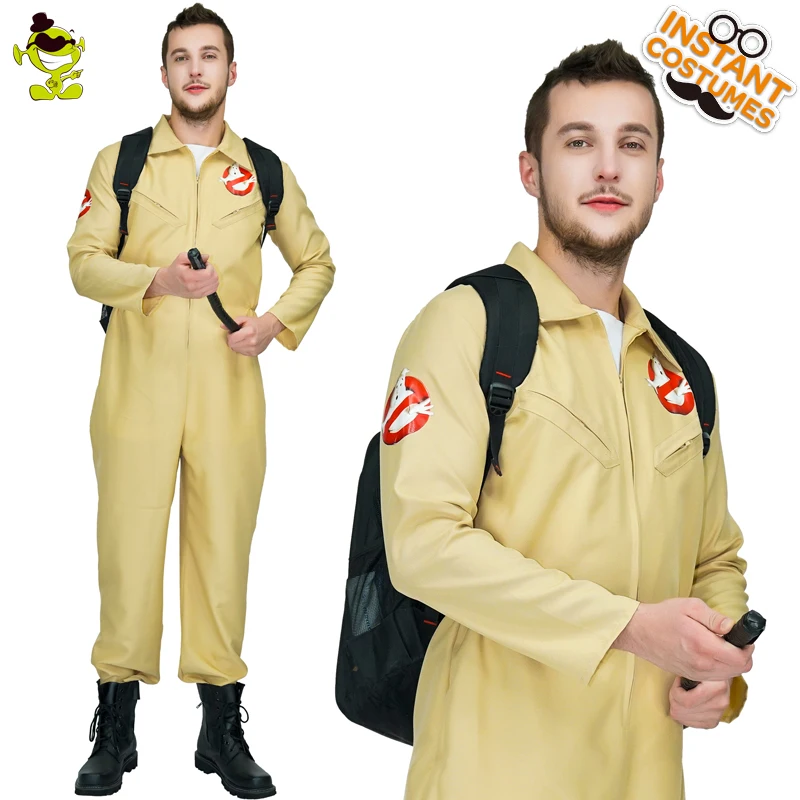 

Popular Mens Ghostbusters Jumpsuit Costume Fit Outfit Party Cosplay Ghostbusters Costume Men, N/a