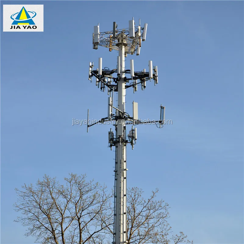 
China supplier manufacturer 30m steel wireless telecom telecommunication cell phone gsm monopole tower 