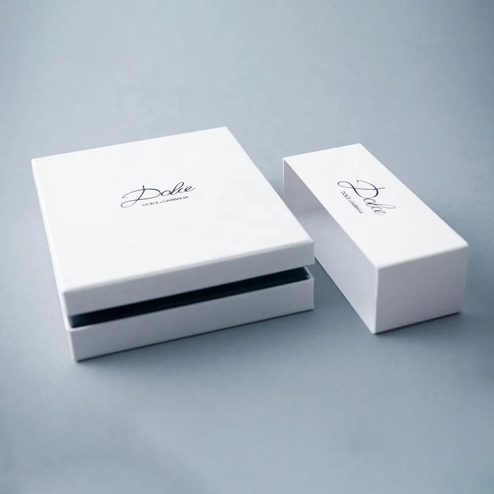 
High quality recyclable 2 piece rigid luxury custom logo paper gift packaging box 