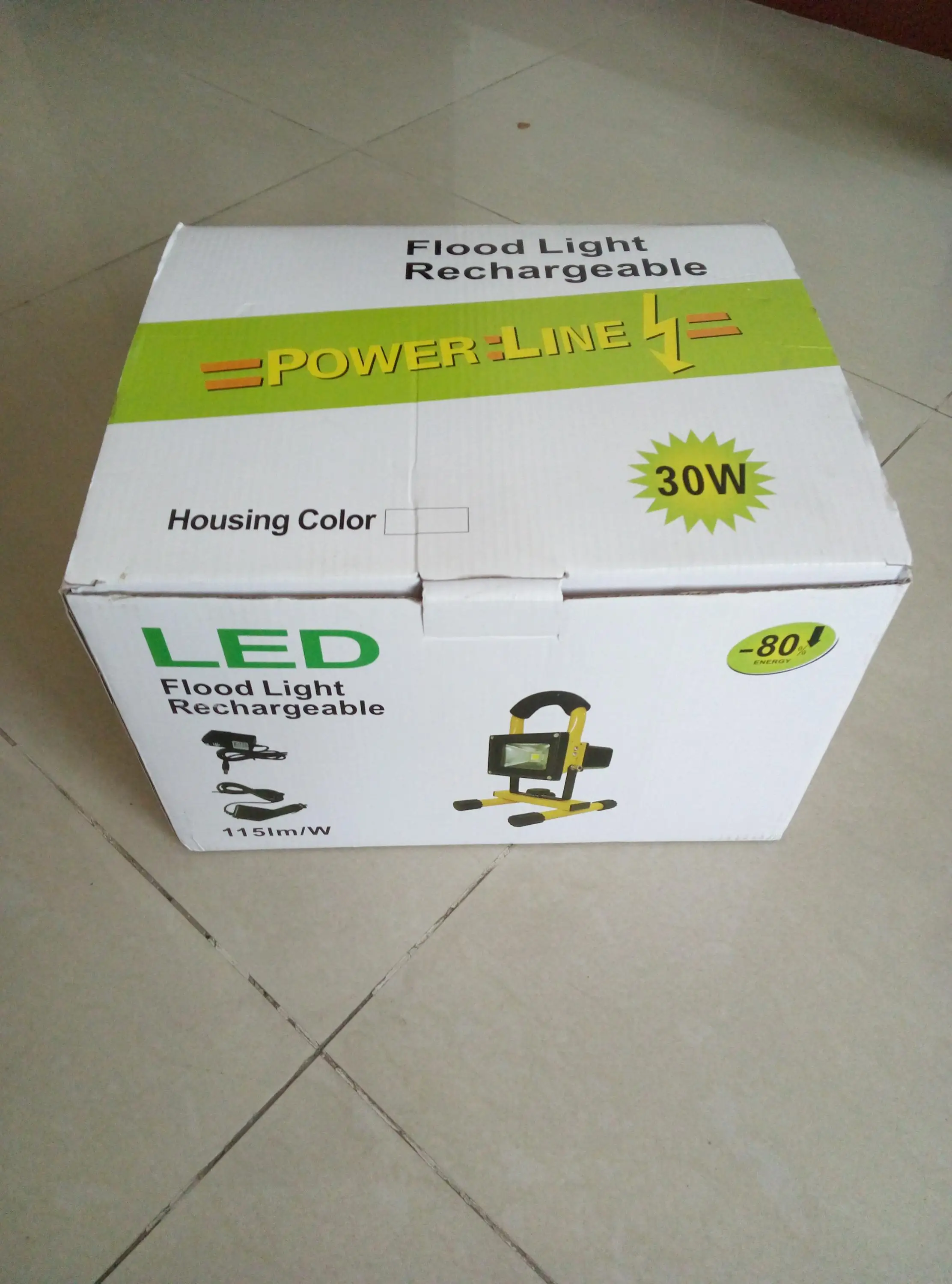 LED Flood Light 30 Watts 1800 Lumens DC5V Indoor/Outdoor IP 65 Waterproof Rechargeable Portable Job Site Work Light