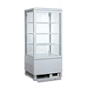 78L Commercial Four Side Glass Door Beverage Display Showcase Refrigerator Chiller Bar Coolers