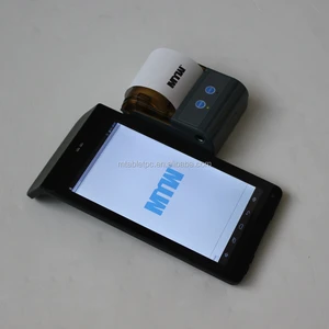 7inch Dual core tablet pc Android 4.4 512MB 4GB support Thermal bluetooth printer With NFC RFID tablet pc