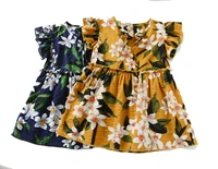 

1 year girl casual dress Baby Toddler Girls Skirt Sets Flutter Floral Dress Set