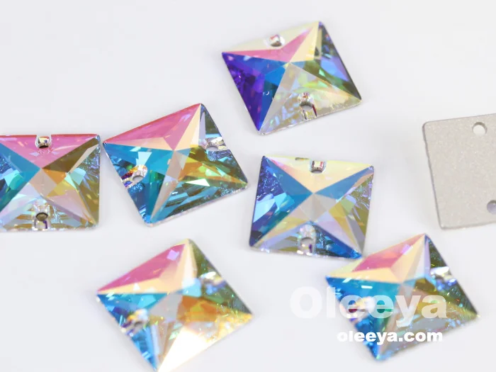 Hot Sale Top Quality Navette Sew on Crystal AB Rhinestone Horse Eyes Sewing Rhinestone for Women Dresses