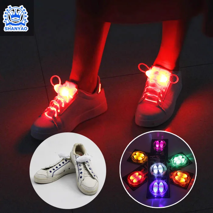 

Factory Funny Style LED Creative Colorful Shoe Laces No Tie LED Shoelaces
