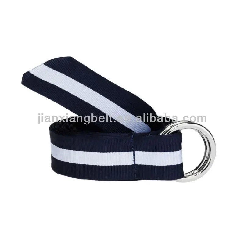 Custom canvas d-ring polo belts for handsome boy