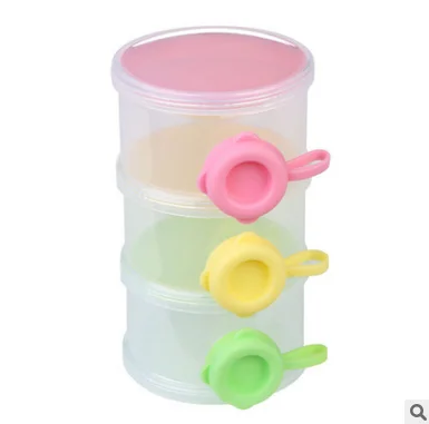 Customized Logo High quality 3 Layers Baby Milk Powder Container 