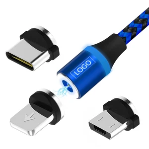 3 1 Round Magnetic USB Charging Cable iPhone & Android