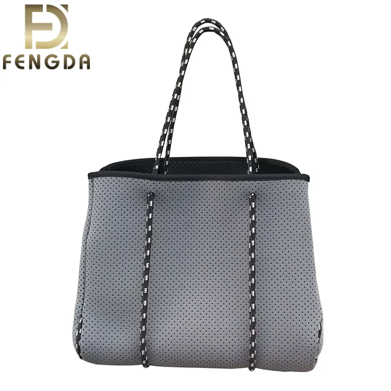 perforated neoprene tote bag