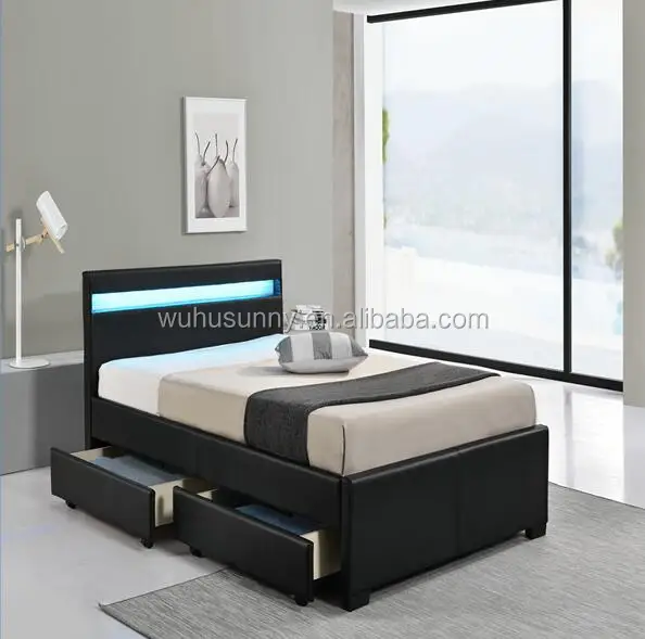 Cama De Plataforma Con Cajones,Diseño Moderno,Tamaño Doble - Buy Cama