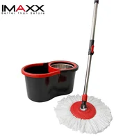 

Easy Wring Microfiber 360 Cleaning Mop And Bucket With Two Mop heads